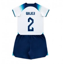 England Kyle Walker #2 Hjemmedraktsett Barn VM 2022 Kortermet (+ korte bukser)